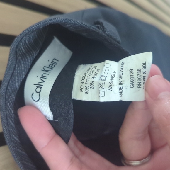 Calvin Klein Dark Gray Slacks - 30x30 - Picture 3 of 3